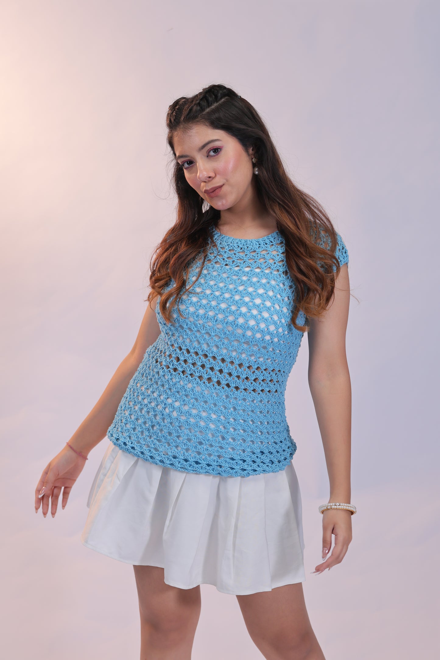 Sky Loop Crochet Top