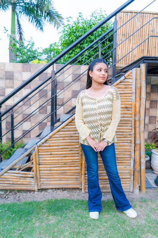 The Morning Mist Pullover – Cream & Sage