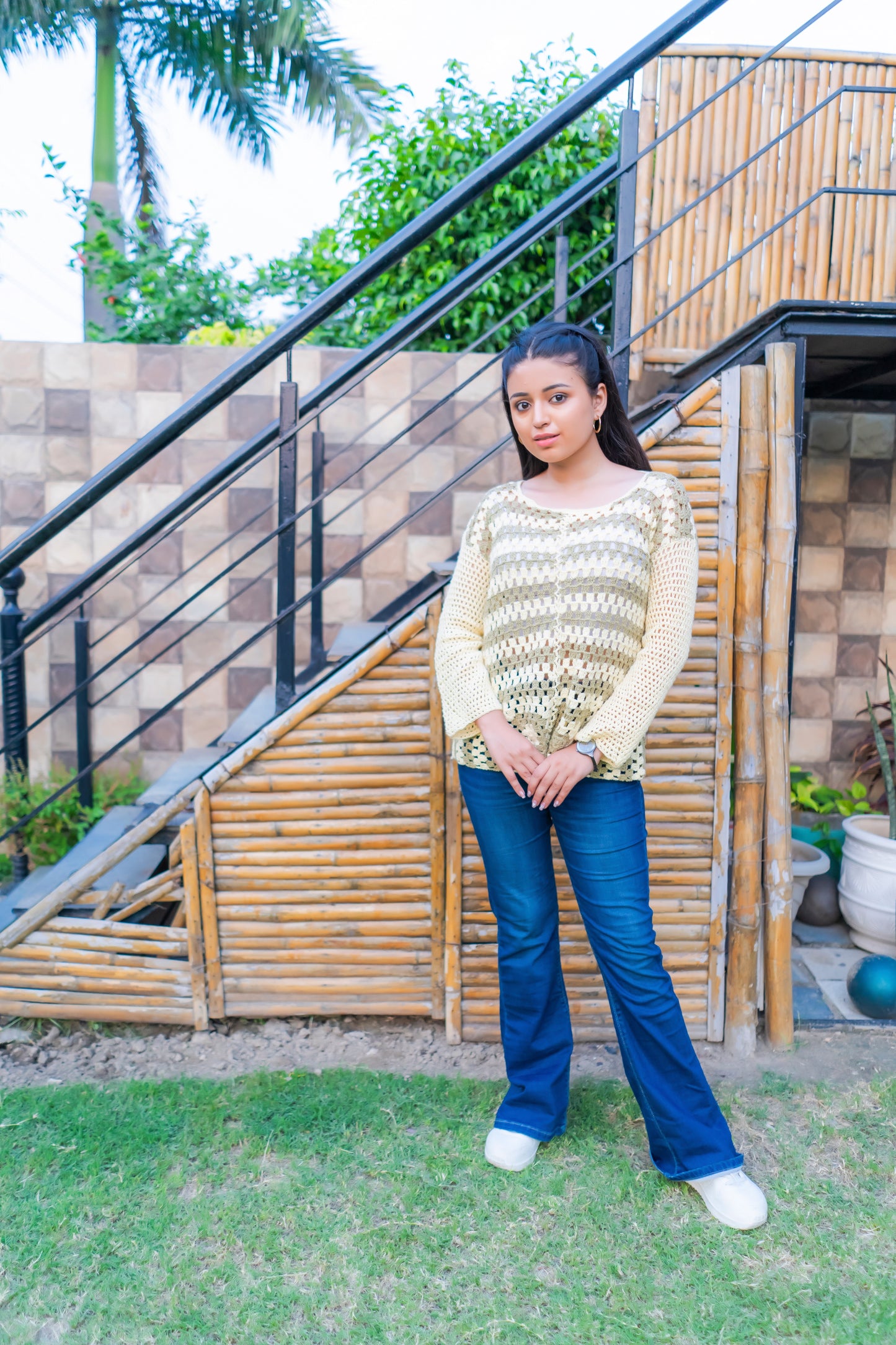 The Morning Mist Pullover – Cream & Sage