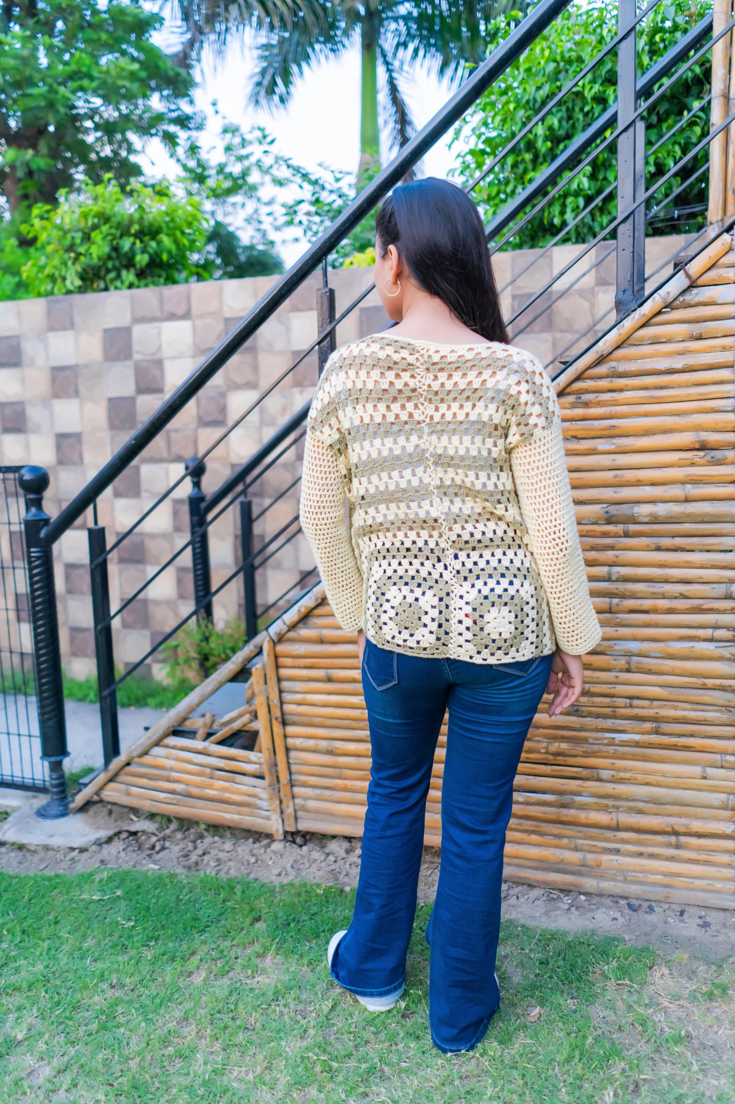 The Morning Mist Pullover – Cream & Sage