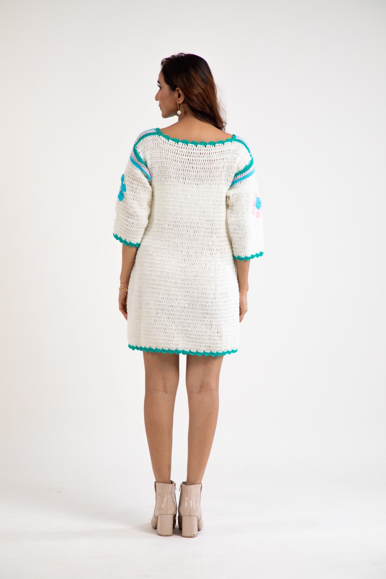 Blossom Breeze Crochet Dress