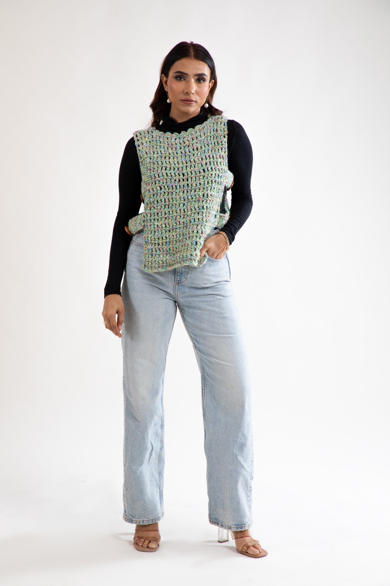 Meadow Weave Crochet Vest
