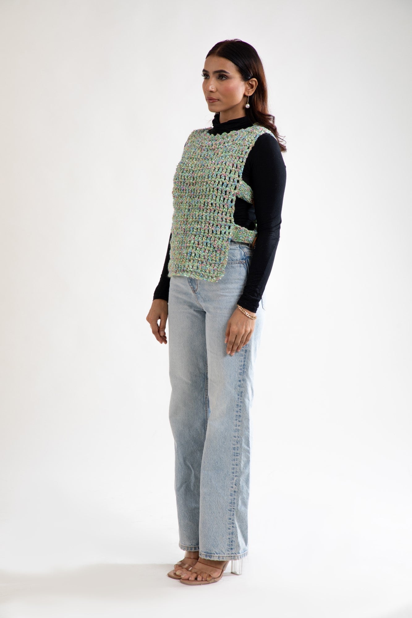 Meadow Weave Crochet Vest
