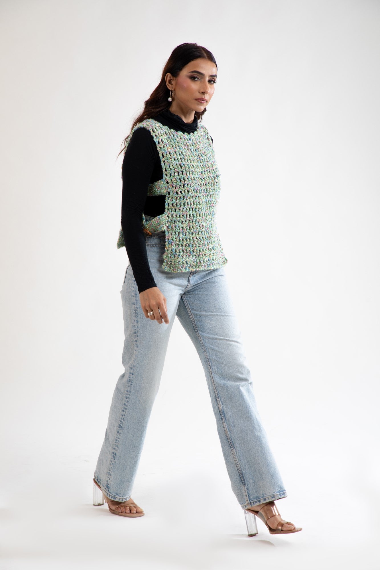 Meadow Weave Crochet Vest