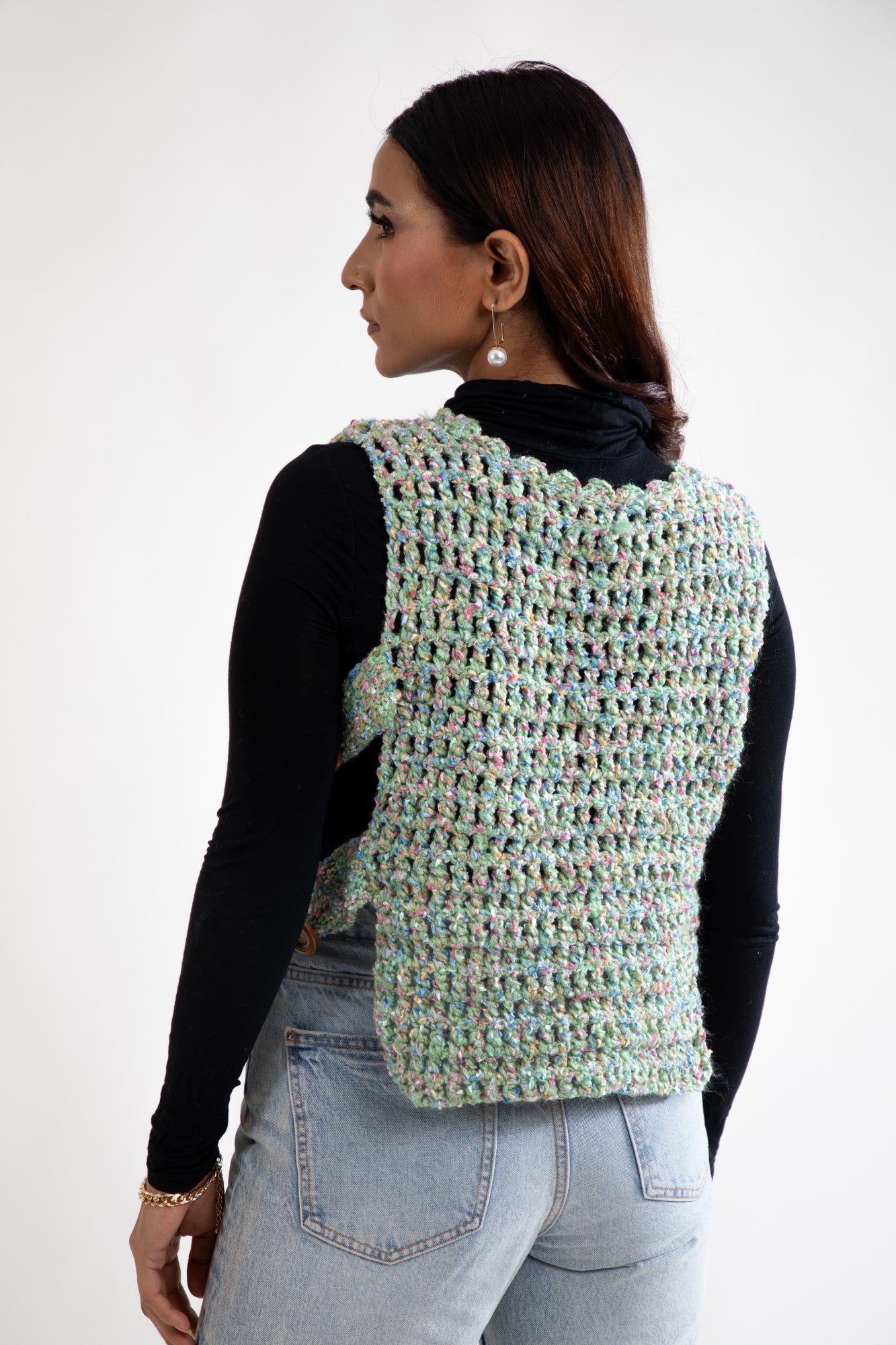 Meadow Weave Crochet Vest