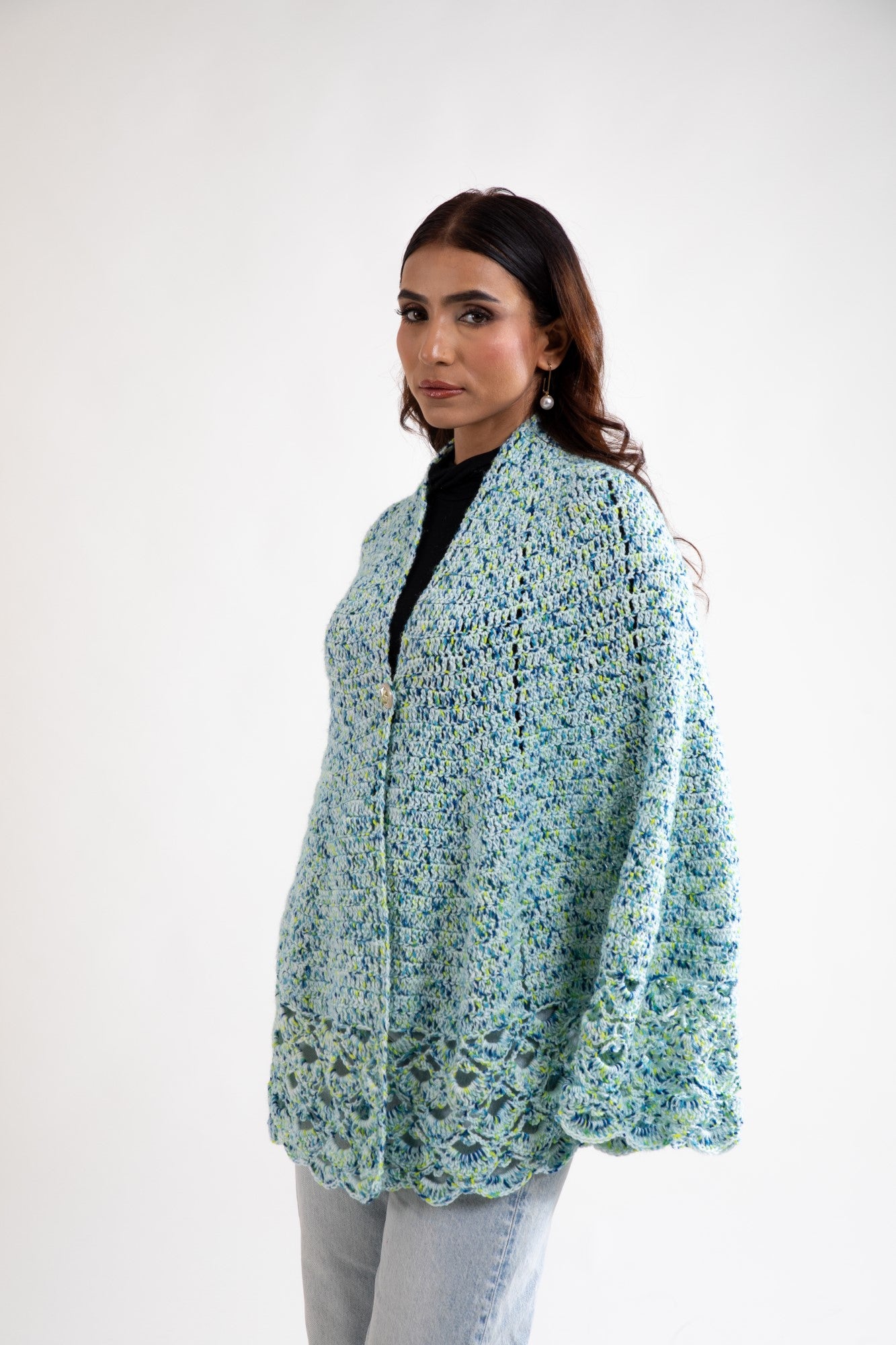 Ocean Breeze Crochet Cape