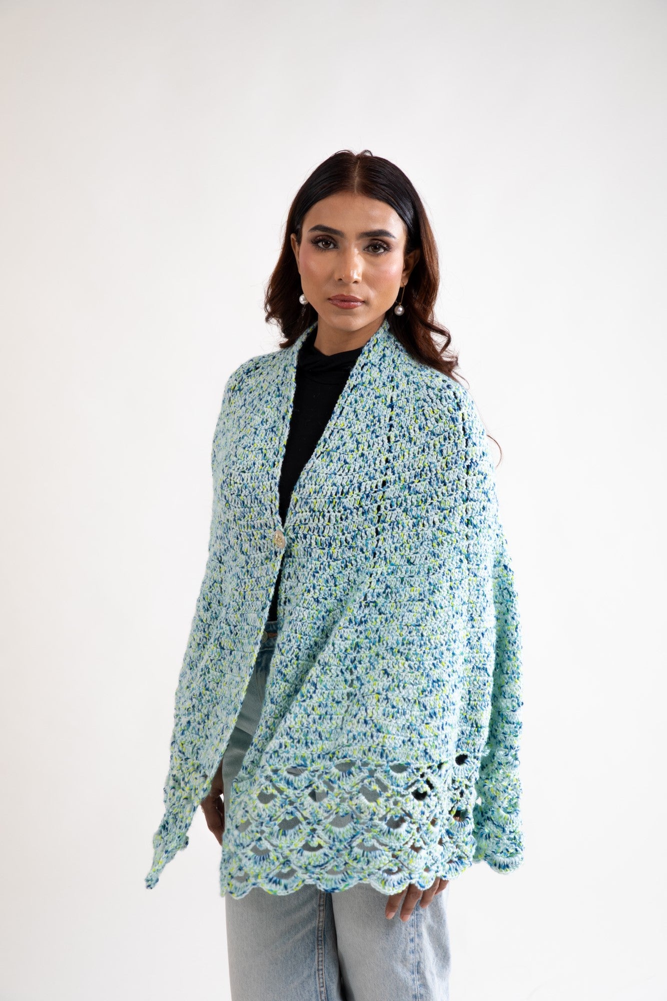 Ocean Breeze Crochet Cape