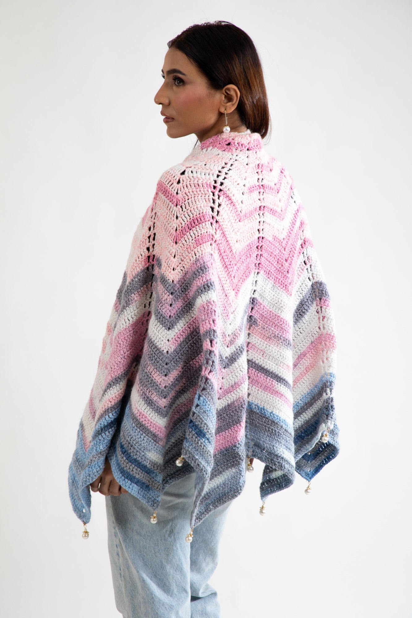Sunset Ripple Crochet Shawl