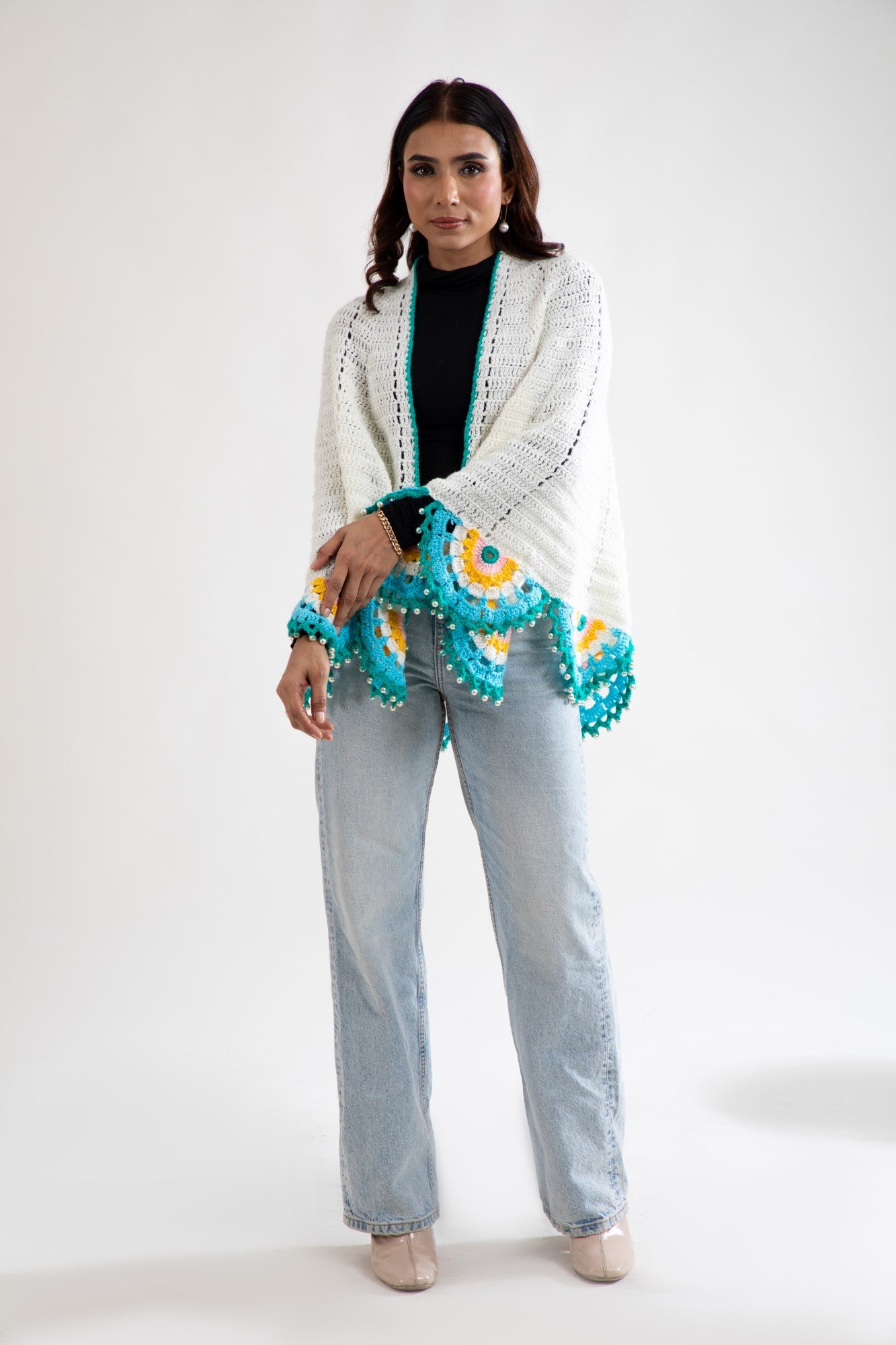 Sunshine Bloom Crochet Wrap