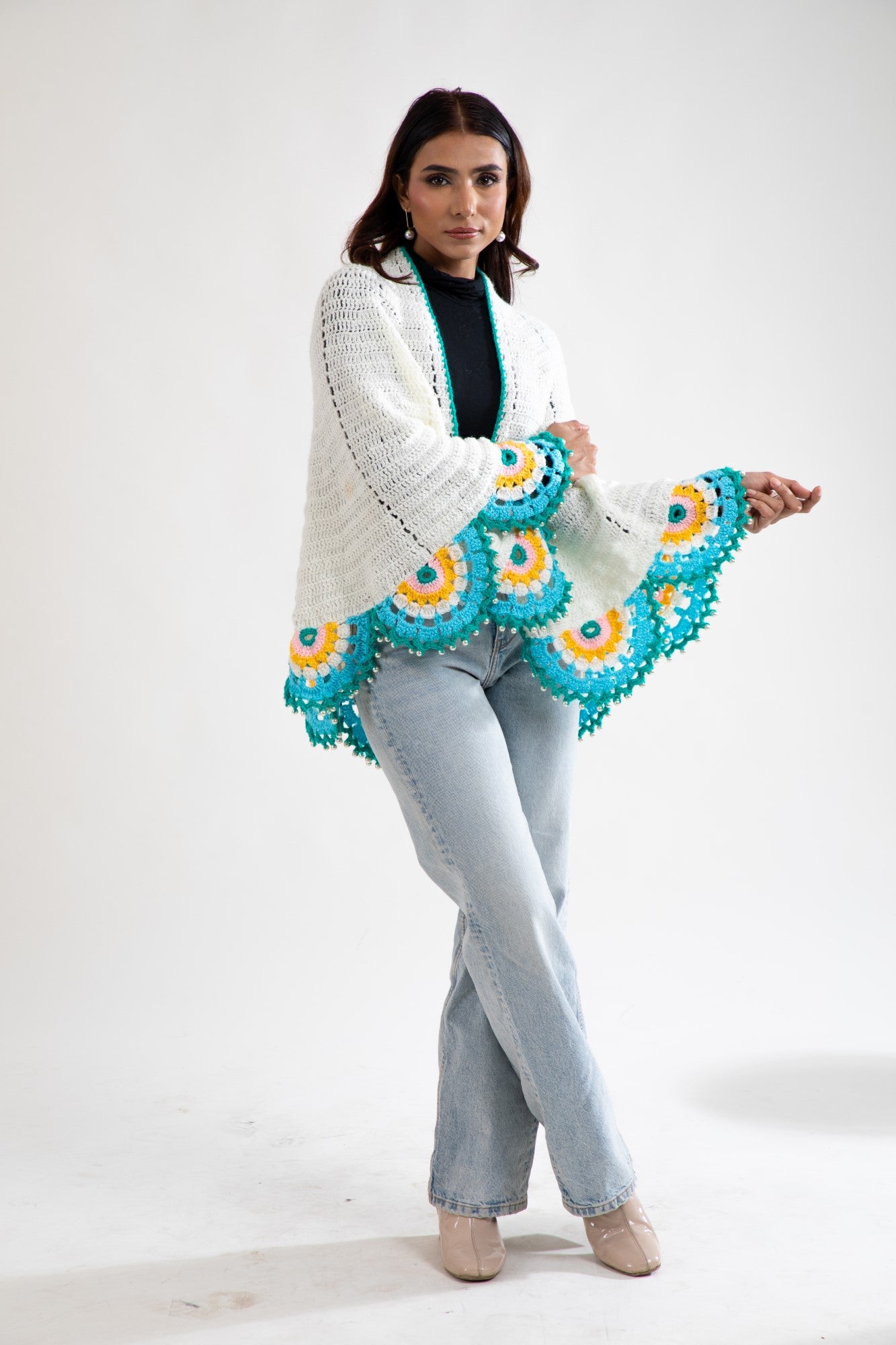Sunshine Bloom Crochet Wrap