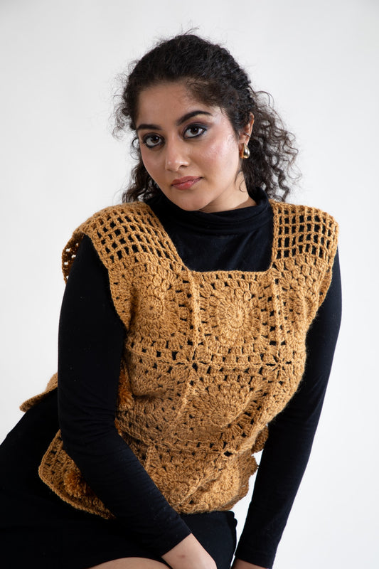 Autumn Glow Crochet Vest