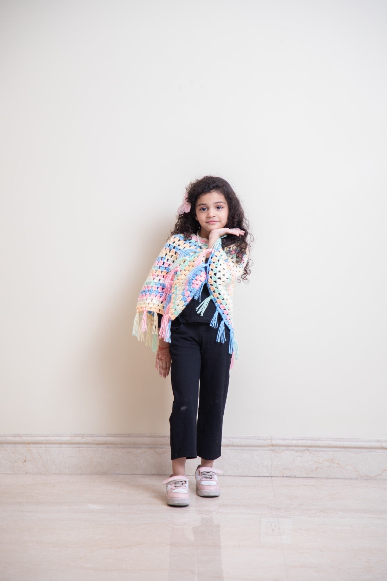 Rainbow Breeze Kids Crochet Poncho