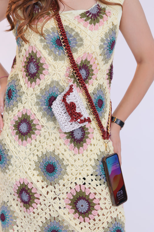 Ivory Meadow Crochet Dress