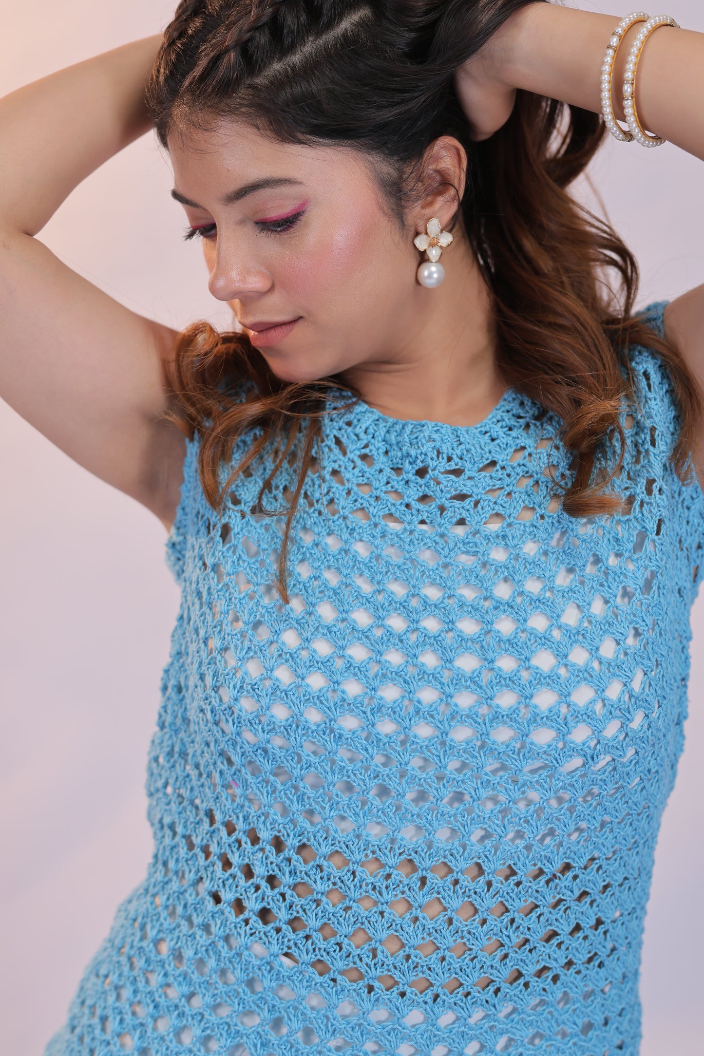 Sky Loop Crochet Top
