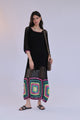 Black Mandala Crochet Dress
