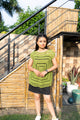 Olive Green Handmade Crochet Tunic Top