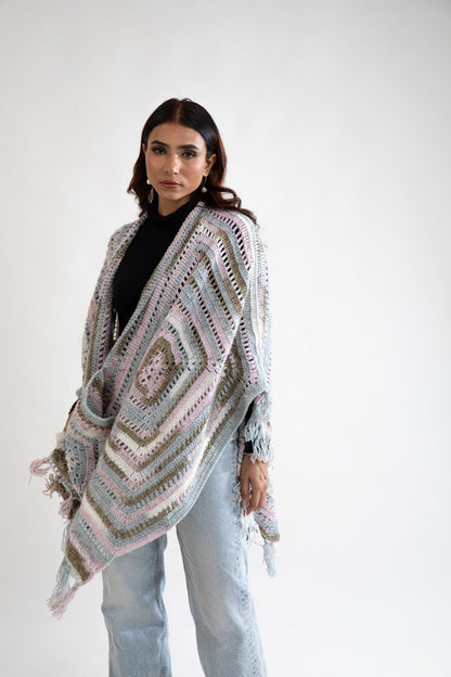 Pastel Dream Crochet Wrap