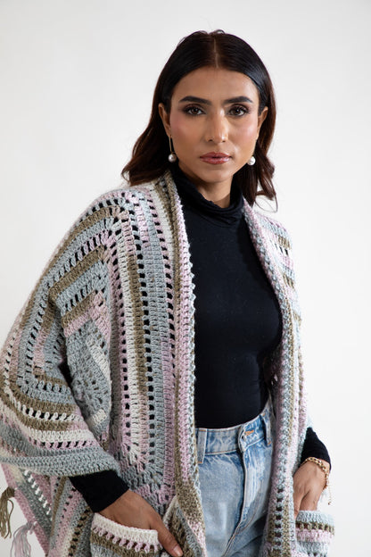 Pastel Dream Crochet Wrap