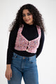 Rose Bloom Crochet Vest