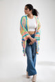 Rainbow Radiance Crochet Wrap