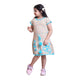 Aqua Bloom Kids Crochet Dress