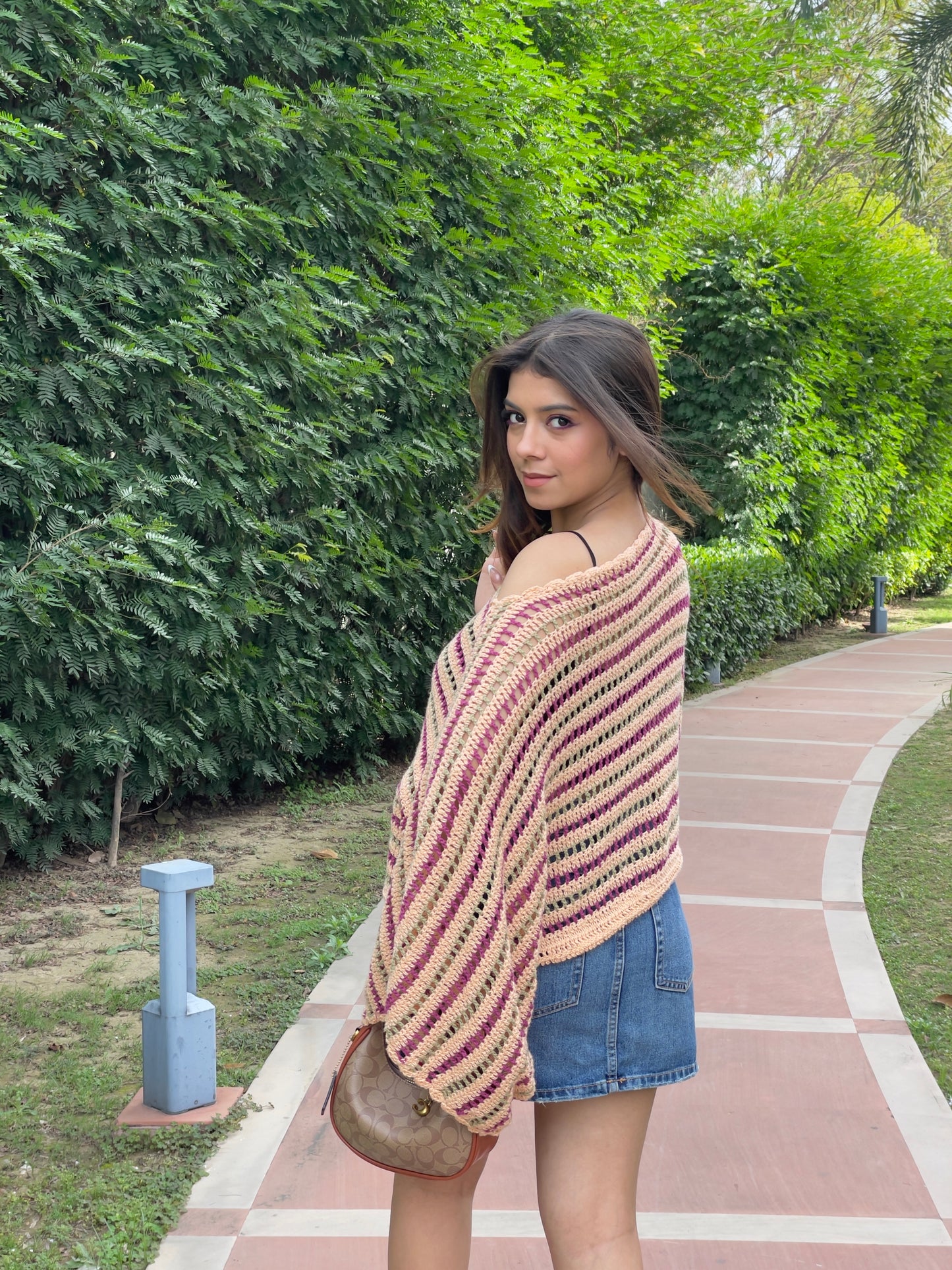 Candy Stripe Crochet Top