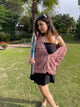 Rosewood Crochet Cardigan