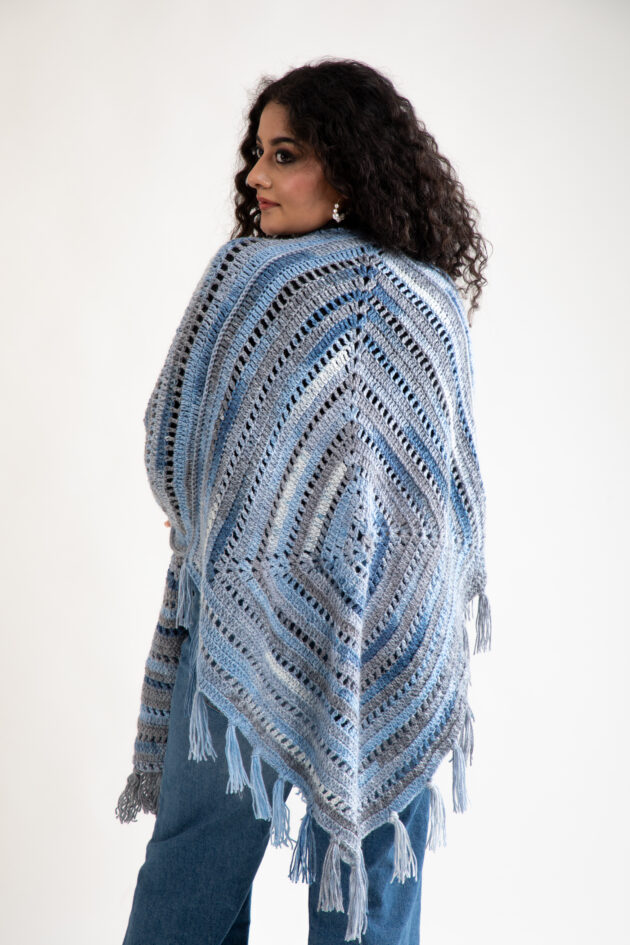 Arctic Serenity Crochet Wrap - Image 4