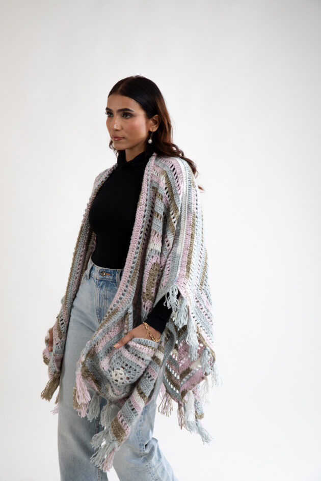 Pastel Dream Crochet Wrap - Image 5