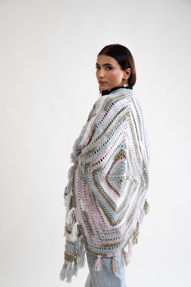 Pastel Dream Crochet Wrap - Image 7