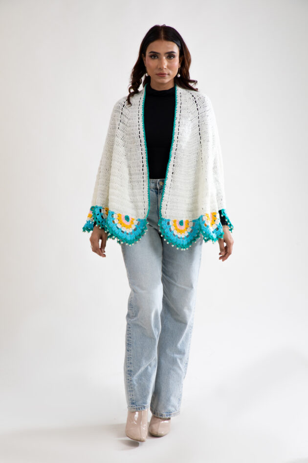 Sunshine Bloom Crochet Wrap