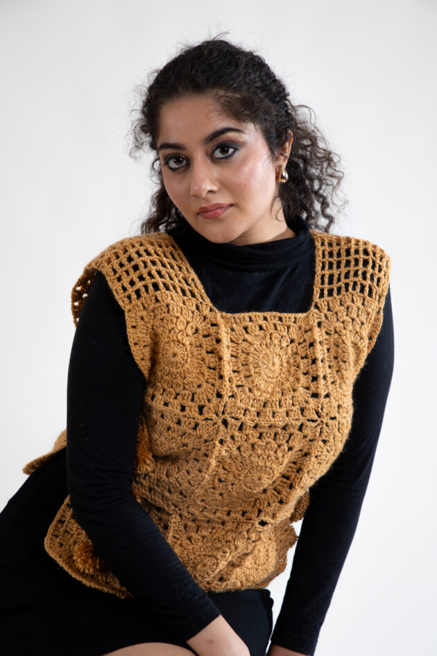 Autumn Glow Crochet Vest - Image 3