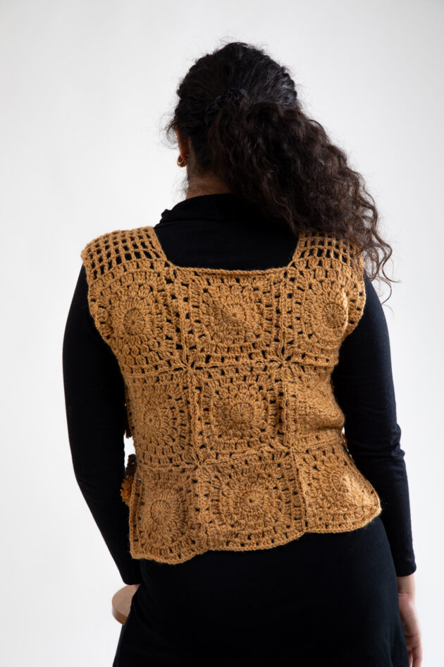 Autumn Glow Crochet Vest - Image 6